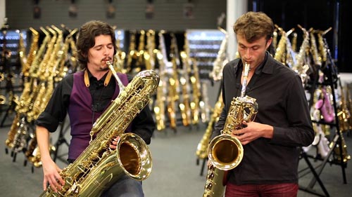 Bass and Baritone sax